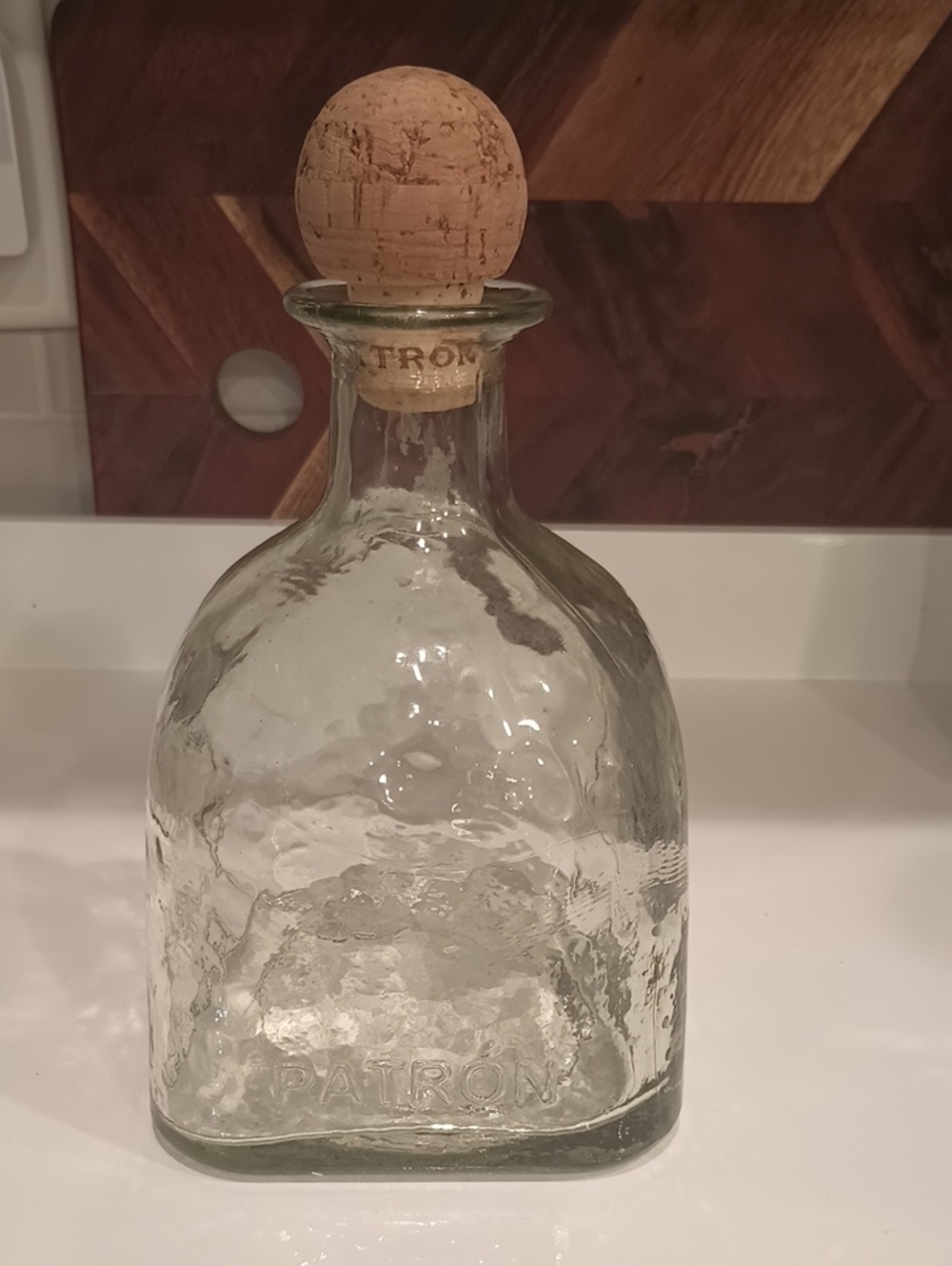 Vintage Patron Empty Tequila Bottle